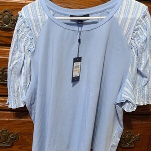 TH-   Blue Striped Women's Top
